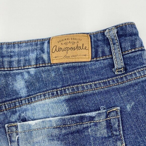 Aeropostale Sz 4 Bayla Distressed Bleached Cut Off - Picture 6 of 8